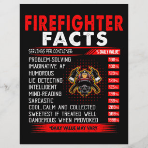 Prospectus 21,6 Cm X 24,94 Cm Cadeau pompier   Infos sur les pompiers Cadeaux