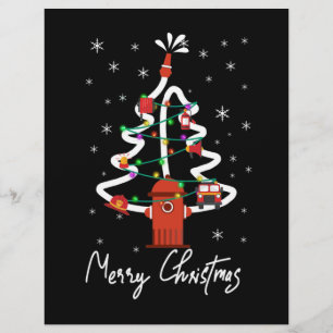 Prospectus 21,6 Cm X 24,94 Cm Cadeau pompier   Joyeux pompier de Noël