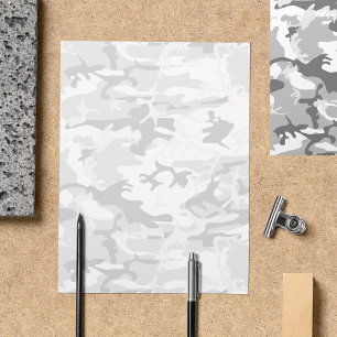 Prospectus 21,6 Cm X 24,94 Cm Camouflage gris neige d'hiver, Militaire, Armée