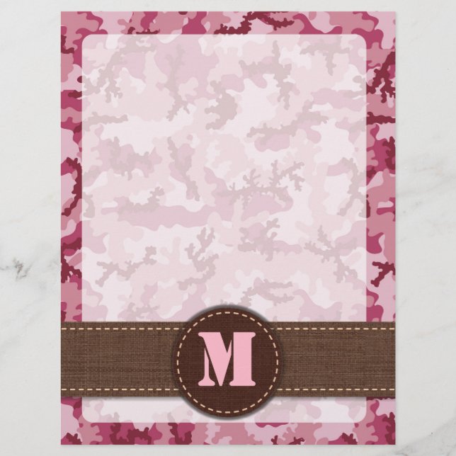Prospectus 21,6 Cm X 24,94 Cm Camouflage rose (Devant)