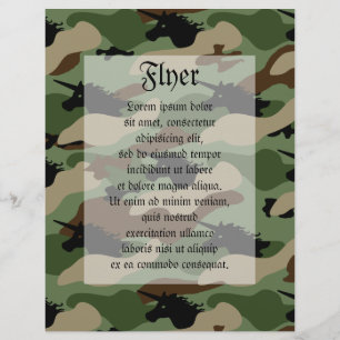 Prospectus 21,6 Cm X 24,94 Cm Camouflage Unicorne