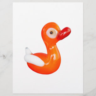 Prospectus 21,6 Cm X 24,94 Cm Canard baby shower orange