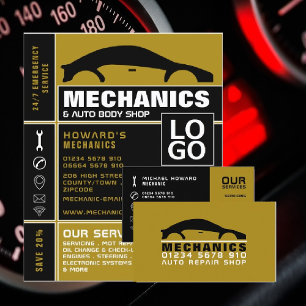 Prospectus 21,6 Cm X 24,94 Cm Car Logo, Auto Mechanic & Repairs Advertising