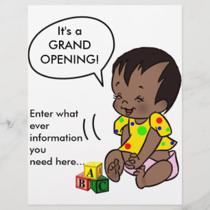 Prospectus 21,6 Cm X 24,94 Cm Caricature pour bébé à personnaliser - Circulaire