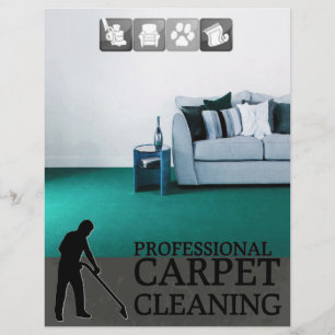 Prospectus 21,6 Cm X 24,94 Cm Carpet Cleaning Service Flyer