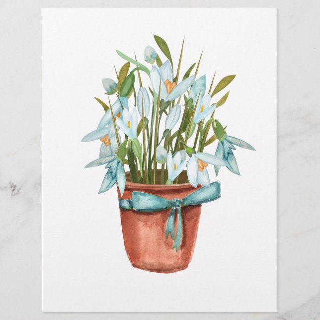 Prospectus 21,6 Cm X 24,94 Cm carte postale du printemps (Devant)