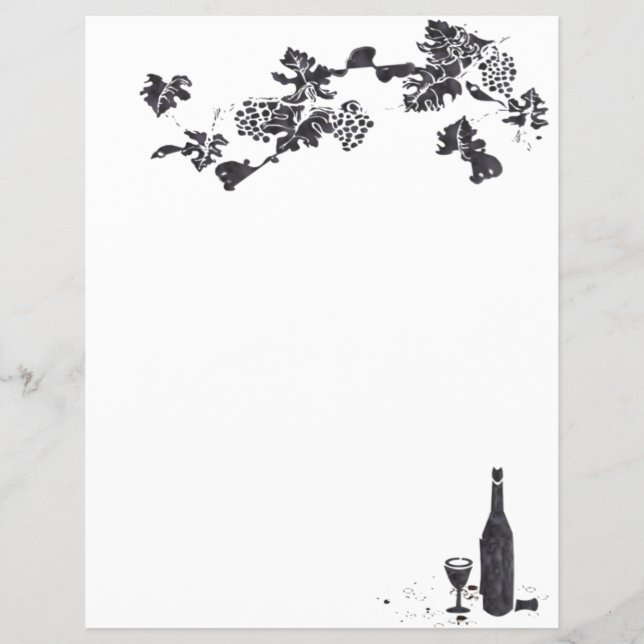 Prospectus 21,6 Cm X 24,94 Cm Carte Vin (Devant)