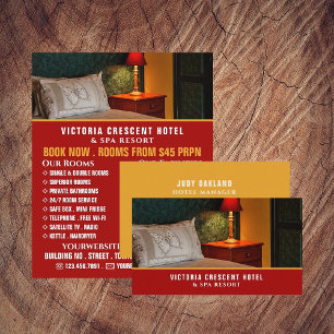 Prospectus 21,6 Cm X 24,94 Cm Chambre d'hôtel, Hébergement d'hôtel Publicité