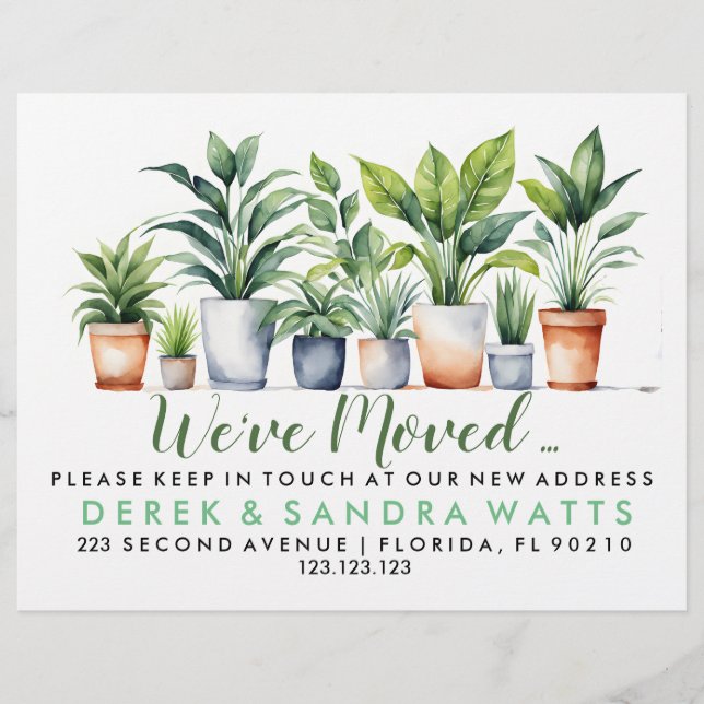 Prospectus 21,6 Cm X 24,94 Cm Changement d'adresse que nous avons déplacé des po (Devant)