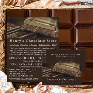Prospectus 21,6 Cm X 24,94 Cm Chocolate de luxe, Advert Confectionery Supplies