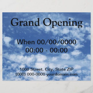 Prospectus 21,6 Cm X 24,94 Cm Ciel nuageux