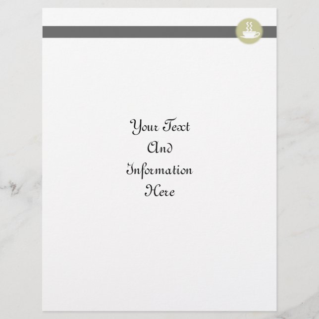 Prospectus 21,6 Cm X 24,94 Cm Circulaire à café chaud (Devant)