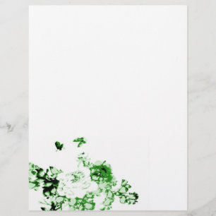 Prospectus 21,6 Cm X 24,94 Cm Circulaire aux fleurs et papillons