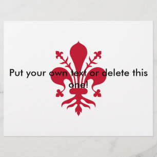 Prospectus 21,6 Cm X 24,94 Cm Circulaire avec Drapeau de Florence, Italie