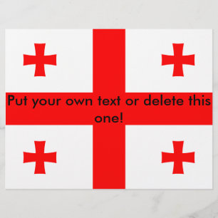 Prospectus 21,6 Cm X 24,94 Cm Circulaire avec drapeau de la Géorgie