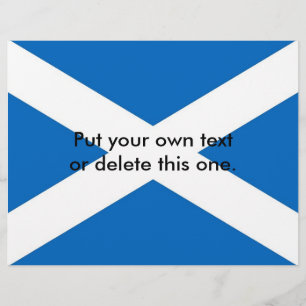 Prospectus 21,6 Cm X 24,94 Cm Circulaire avec drapeau d'Ecosse