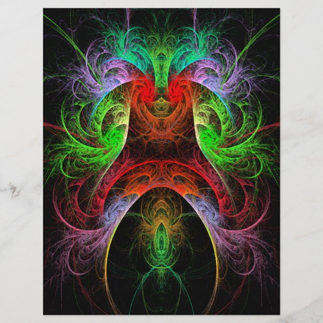 Prospectus 21,6 Cm X 24,94 Cm Circulaire Carnaval Art Abstrait (Devant)