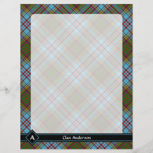 Prospectus 21,6 Cm X 24,94 Cm Circulaire Clan Anderson Tartan