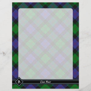 Prospectus 21,6 Cm X 24,94 Cm Circulaire Clan Blair Tartan