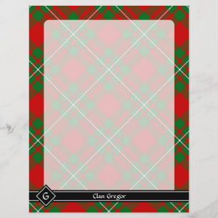 Prospectus 21,6 Cm X 24,94 Cm Circulaire Clan Gregor Tartan