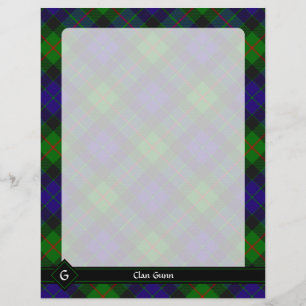 Prospectus 21,6 Cm X 24,94 Cm Circulaire Clan Gunn Tartan