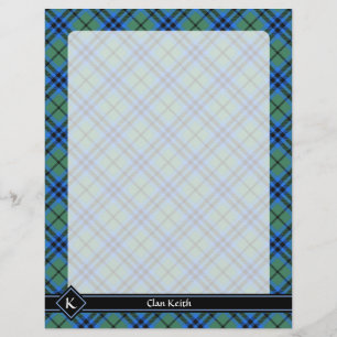 Prospectus 21,6 Cm X 24,94 Cm Circulaire Clan Keith Tartan