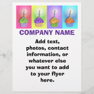 Prospectus 21,6 Cm X 24,94 Cm Circulaire - Cupcakes d'anniversaire