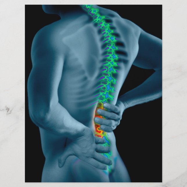 Prospectus 21,6 Cm X 24,94 Cm Circulaire d'affaires Chiropractor (Devant)