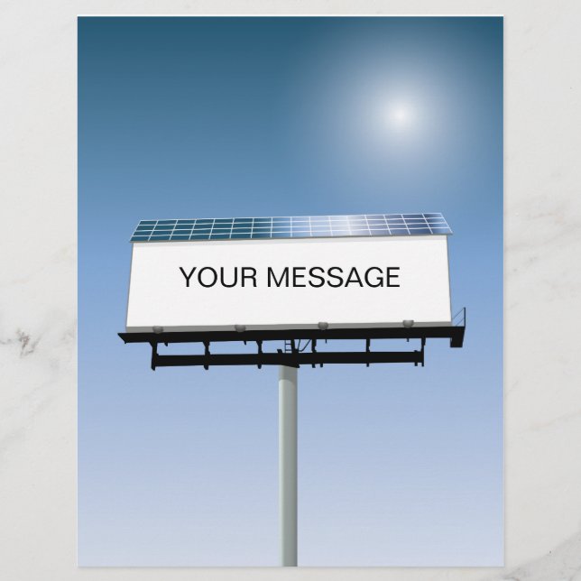 Prospectus 21,6 Cm X 24,94 Cm Circulaire d'affichage solaire (Devant)