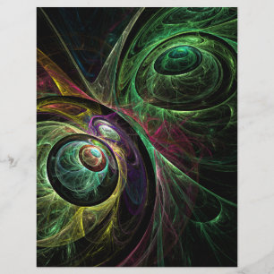 Prospectus 21,6 Cm X 24,94 Cm Circulaire d'art Abstrait oeil à oeil