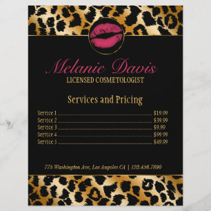 Prospectus 21,6 Cm X 24,94 Cm Circulaire d'artiste maquillage de cosmétologie ch