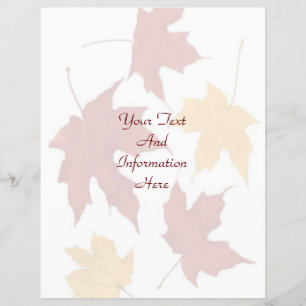 Prospectus 21,6 Cm X 24,94 Cm Circulaire d'automne