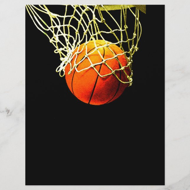 Prospectus 21,6 Cm X 24,94 Cm Circulaire de basket-ball (Devant)