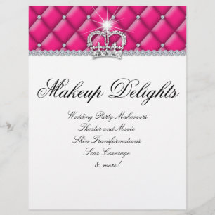 Prospectus 21,6 Cm X 24,94 Cm Circulaire de maquillage Salon des cheveux Diamant