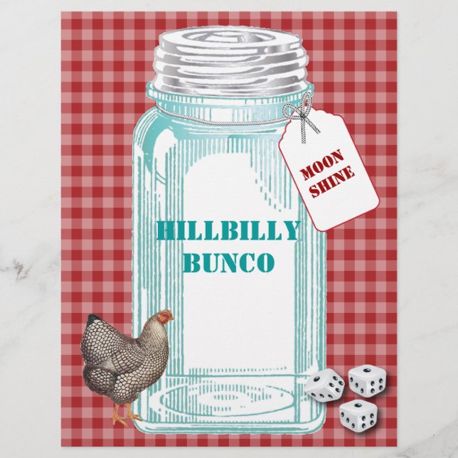 Prospectus 21,6 Cm X 24,94 Cm Circulaire HIbilly Bunco (Devant)