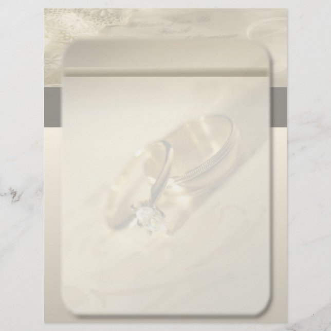 Prospectus 21,6 Cm X 24,94 Cm Circulaire mariage (Devant)