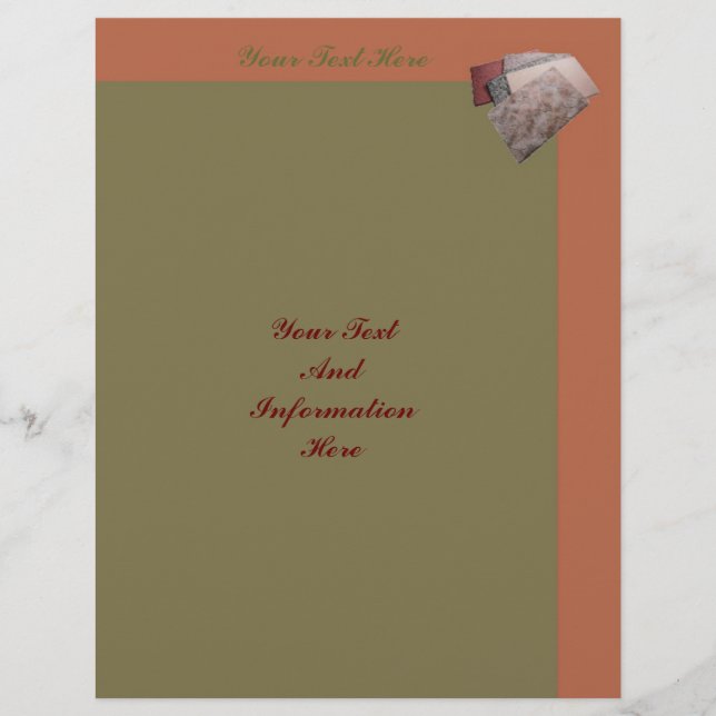 Prospectus 21,6 Cm X 24,94 Cm Circulaire pour tapis (Devant)