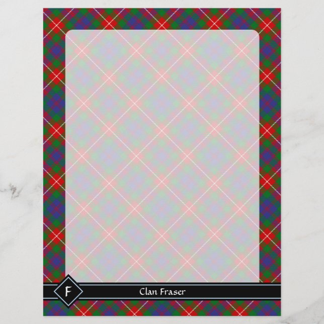 Prospectus 21,6 Cm X 24,94 Cm Clan Fraser de Lovat Tartan (Devant)