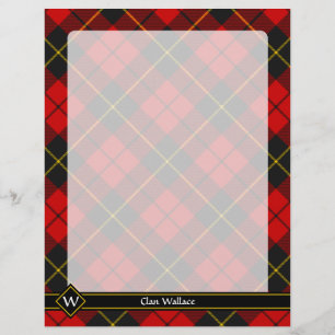 Prospectus 21,6 Cm X 24,94 Cm Clan Wallace Tartan Flyer