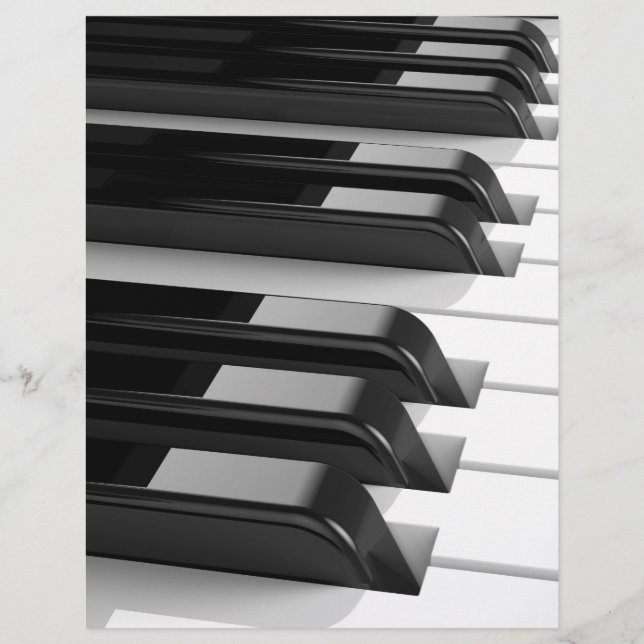 Prospectus 21,6 Cm X 24,94 Cm Clavier pour piano (Devant)