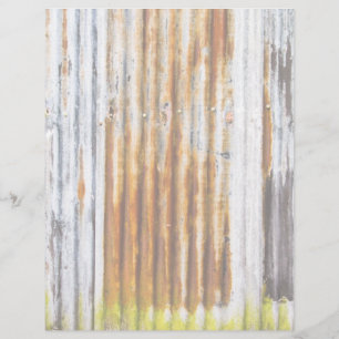 Prospectus 21,6 Cm X 24,94 Cm Clôture en fer ondulé coloré