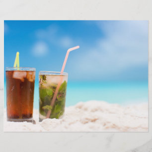 Prospectus 21,6 Cm X 24,94 Cm Cocktails sur la plage