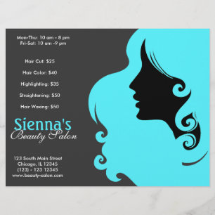 Prospectus 21,6 Cm X 24,94 Cm Coiffeur (Turquoise)