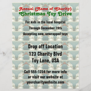 Prospectus 21,6 Cm X 24,94 Cm Collecte annuelle de jouets de Noël pour les œuvre