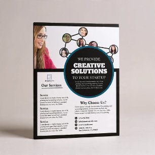 Prospectus 21,6 Cm X 24,94 Cm Company Business Flyer