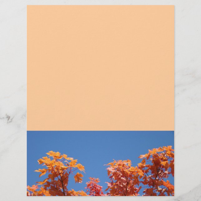 Prospectus 21,6 Cm X 24,94 Cm Concepteur de dépliants Feuilles d'arbre colorées  (Devant)