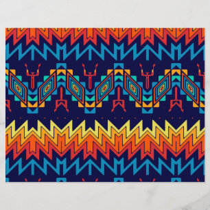 Prospectus 21,6 Cm X 24,94 Cm Conception abstraite de la conception tribale