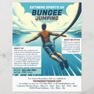 Prospectus 21,6 Cm X 24,94 Cm Conception de pare-chocs - Bungee Jumping Course P