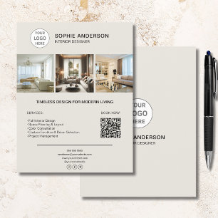 Prospectus 21,6 Cm X 24,94 Cm Conception d'entreprise de logo personnalisé pour 