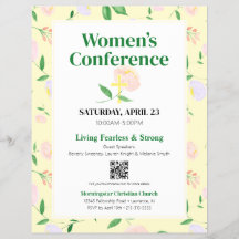 Conférence florale de printemps jaune pour femmes